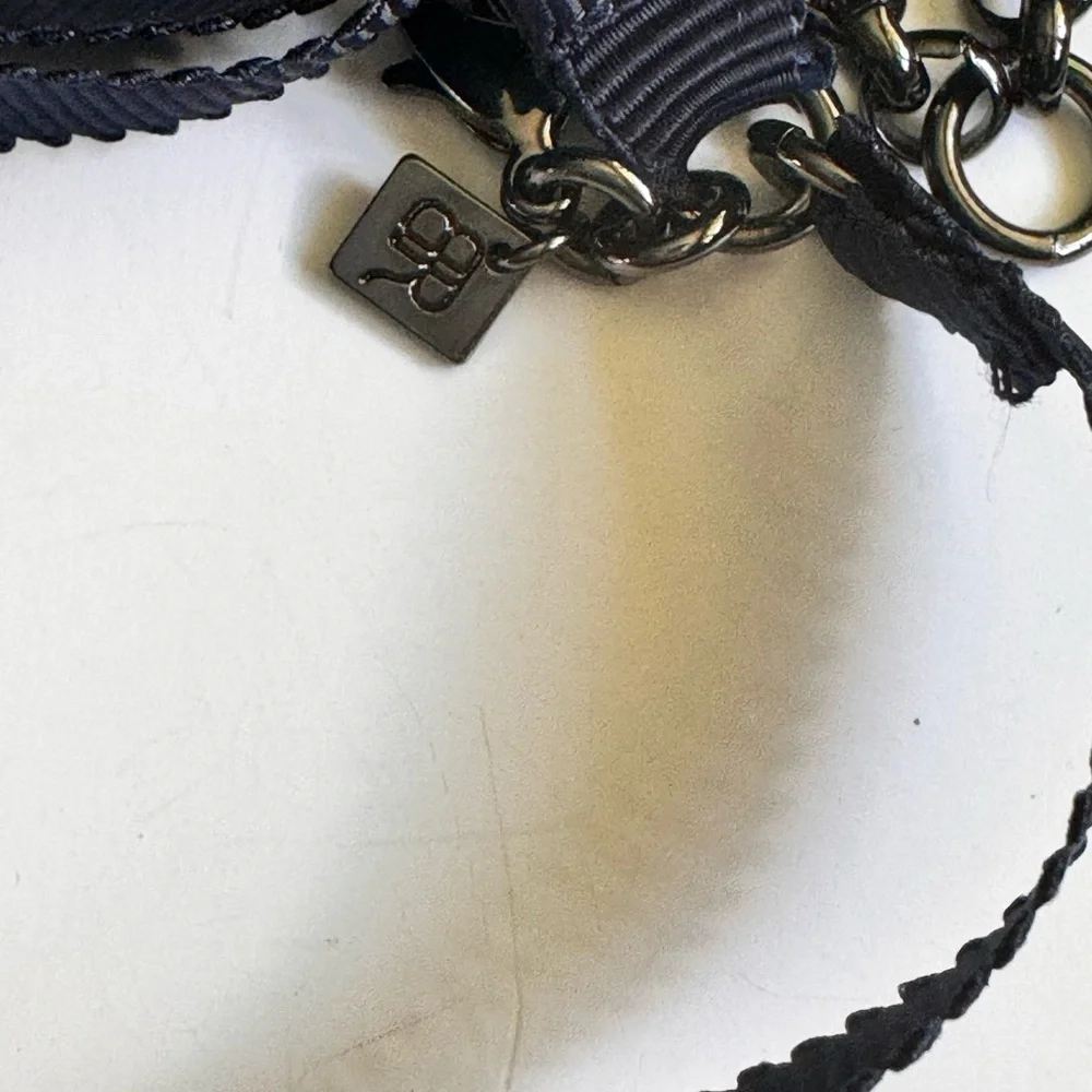 Banana Republic navy Ribbon statement necklace - Picture 6 of 6